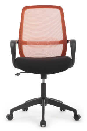Кресло Fast W-207 Чёрный пластик/Оранжевая сетка 60-62-97*105