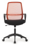 Кресло Fast W-207 Чёрный пластик/Оранжевая сетка 60-62-97*105