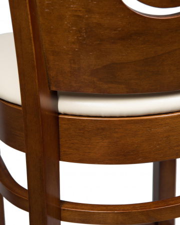 Стул барный DOBRIN JERRY BAR, шоколад, кремовый