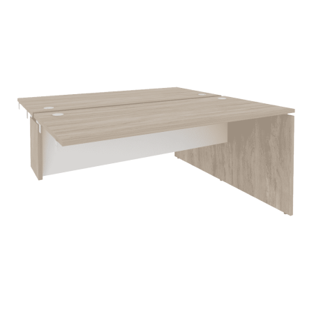 Стол-приставка двойной к опорным элементам O.D.SPR-4.7 Дуб аттик/Белый бриллиант