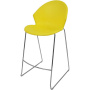 Барный стул ITALSEAT Smile-Bar желтый пластиковый, цвет Gialo RAL 1016