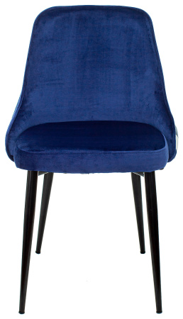 Стул для кухни Бюрократ KF-5 синий Italia 17 зигзаг металл черный на ножках (KF-5/ZIG/DBLUE)