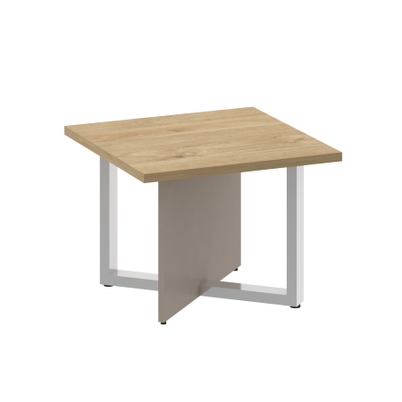 Стол журнальный, квадратный SK.SG-KV-60 Тиквуд светлый/Капучино 600*600*450