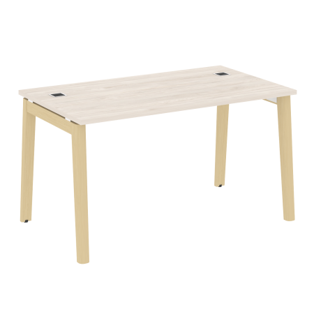 Стол руководителя OW.SRR-3.8 Денвер светлый/Дуб светлый/Белый металл 1380*800*750