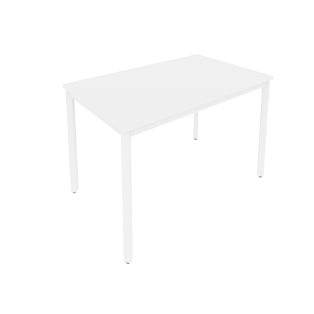 Стол письменный на металлокаркасе С.СП-4 Белый/Белый металл
