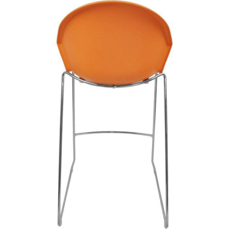 Барный стул ITALSEAT Smile-Bar оранжевый пластиковый, цвет Arancio RAL 2003