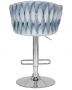Стул барный DOBRIN MARCEL, пудрово-голубой велюр (MJ9-74)