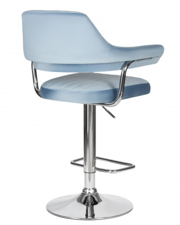 Стул барный DOBRIN CHARLY, пудрово-голубой велюр (MJ9-74)