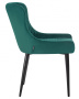 Стул для кухни DOBRIN RICHARD, черные матовые ножки, зелёный велюр (V108-64)