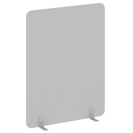 Перегородки на металлических опорах на фетровых подпятниках DP.F-140-180 Серый/Серый металл