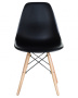 Стул для кухни DOBRIN DSW, ножки светлый бук, цвет чёрный (B-03)
