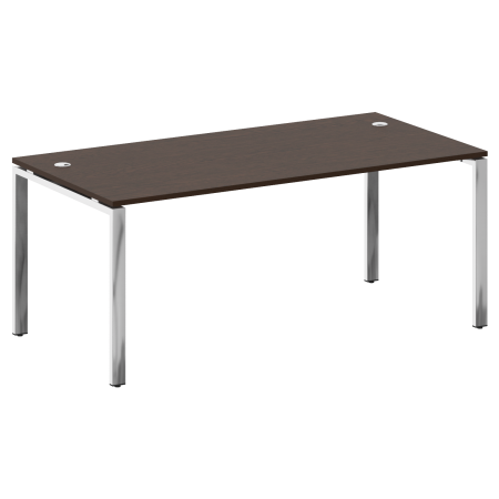 Стол рабочий руководителя на П-обр. м/к БП.СРР-5.9 Венге/Нерж. сталь