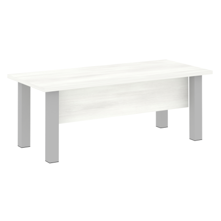 Стол руководителя LT.D-20.1 Снежная патина/Серые опоры 2000*900*750