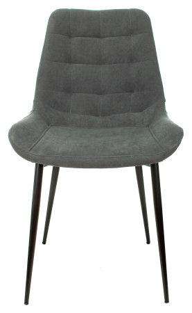 Стул для кухни Бюрократ KF-6 серый металл черный на ножках (KF-6/ALFA44)