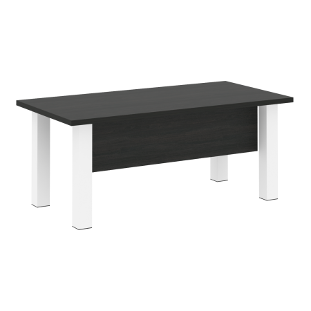 Стол руководителя LT.D-18.1 Суар тёмный/Белые опоры 1800*900*750