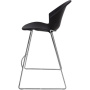 Барный стул ITALSEAT Smile-Bar черный пластиковый, цвет Nero