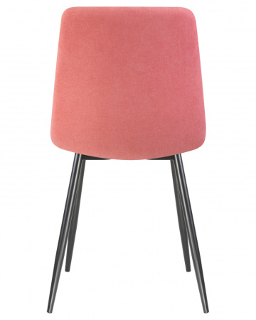 Стул для кухни DOBRIN ALEX, черные матовые ножки, розовая ткань (UF860-05B)