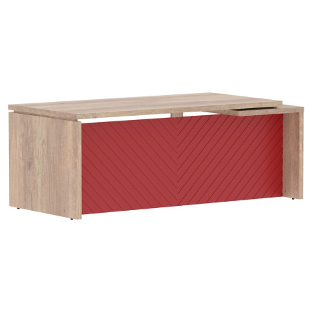 Стол руководителя TLCT 209(L) Дуб Каньон Z/Латте 2000х900х750