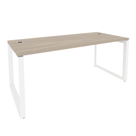 Стол рабочий руководителя на О-образном м/к O.MO-SRR-5.8 Дуб аттик/Белый металл 1780*800*750