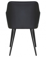 Стул для кухни DOBRIN ROBERT, черные матовые ножки, велюр V108-77 Чёрный