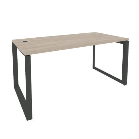 Стол рабочий руководителя на О-образном м/к O.MO-SRR-4.8 Дуб аттик/Антрацит металл 1580*800*750