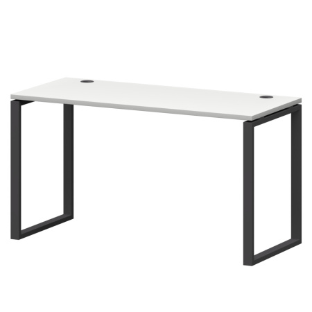 Стол на металлокаркасе СМС25-О-16К.60.Пр25 Белый/Антрацит