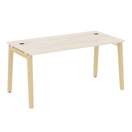 Стол руководителя OW.SRR-4.8 Денвер светлый/Дуб светлый/Белый металл 1580*800*750