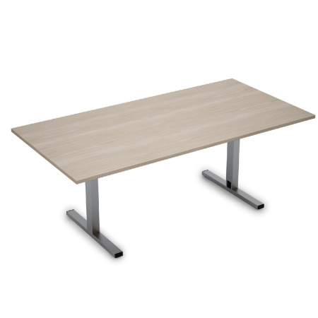 Стол для переговоров  2МТП.001  дуб/алюминий матовый
