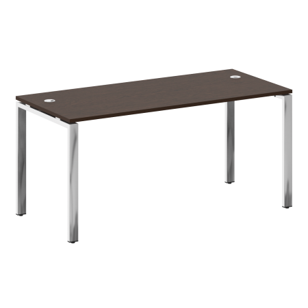 Стол рабочий руководителя на П-обр. м/к БП.СРР-4.7 Венге/Нерж. сталь