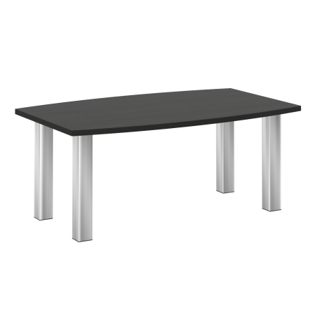 Стол переговорный M-LT.SP-3 Суар тёмный/Нерж. сталь 1800*1100*750