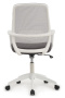 Кресло Fast W-207 white plastic Белый пластик/Серая сетка 60-62-97*105