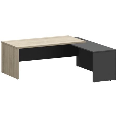 Стол руководителя правый KZP-20R Кронберг/Графит 2000x2000x750