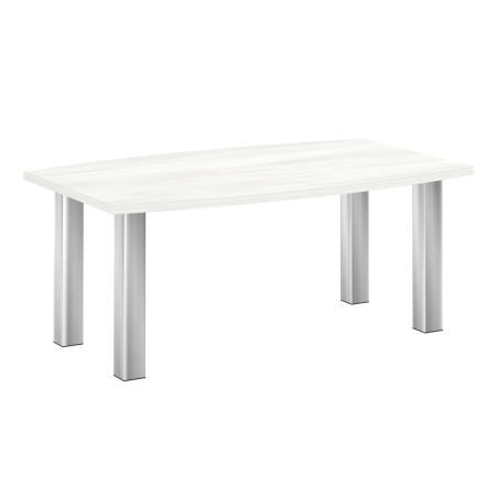 Стол переговорный M-LT.SP-3 Снежная патина/Нерж. сталь 1800*1100*750