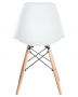 Стул для кухни DOBRIN DSW, ножки светлый бук, цвет белый (W-02)