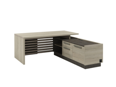 Стол Z-218пр.1000 правый с блоком розеток. Размер: 1800*900/2030*750 мм