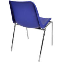 Стул ITALSEAT Vicenza-4 синий пластиковый, цвет Blu RAL 5002