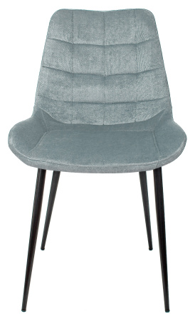 Стул для кухни Бюрократ KF-6 серо-голубой Light 28 металл черный на ножках (KF-6/LT28)