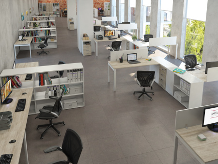 Стол прямой на металлоопорах TES28412639