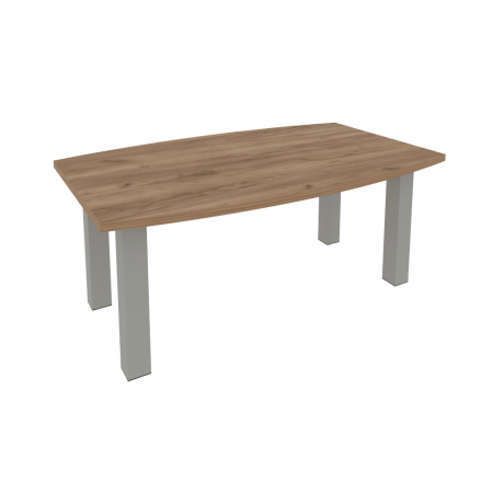 Стол переговорный KPRG-2 Дуб табак/Серые опоры 1800*1100*750