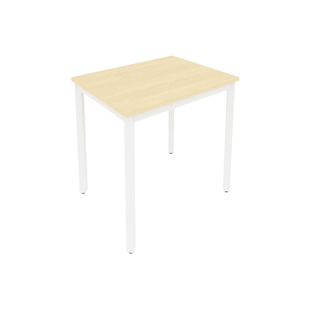 Стол письменный на металлокаркасе С.СП-2.1 Клён/Белый металл