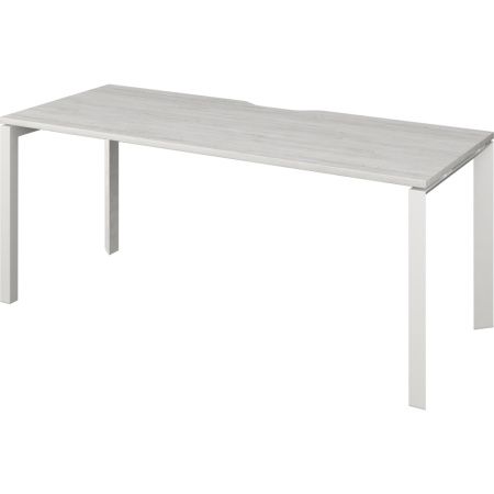 Стол на металлокаркасе НТМП.П-180 Сосна винтер/Белый