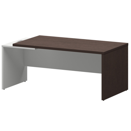 Стол руководителя левый KZ-18L Дуб венге/Белый 1800x900x750