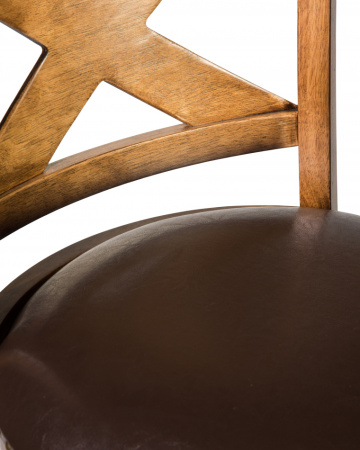 Стул барный DOBRIN BRANDON BAR, античный ясень, коричневый