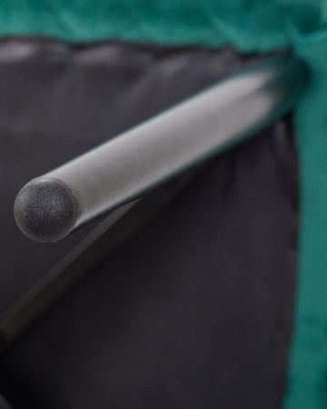 Стул для кухни DOBRIN RICHARD, черные матовые ножки, зелёный велюр (V108-64)