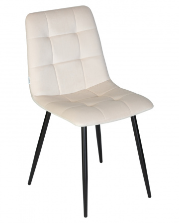 Стул для кухни DOBRIN CHILLY, Кремовый Holland 05, основание черное