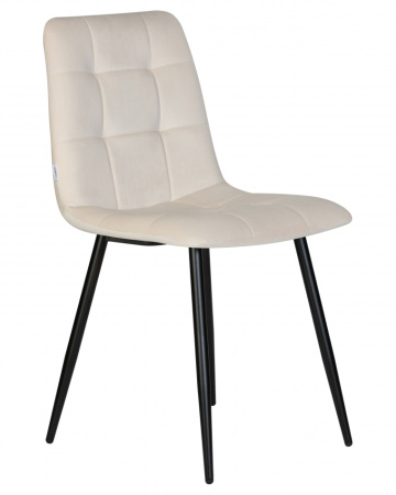 Стул для кухни DOBRIN CHILLY, Кремовый Holland 05, основание черное