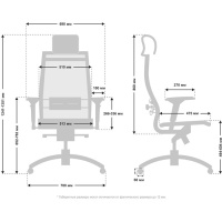 Кресло для руководителя Samurai Black Edition черный, сетка