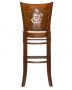 Стул барный DOBRIN JERRY BAR, шоколад, кремовый