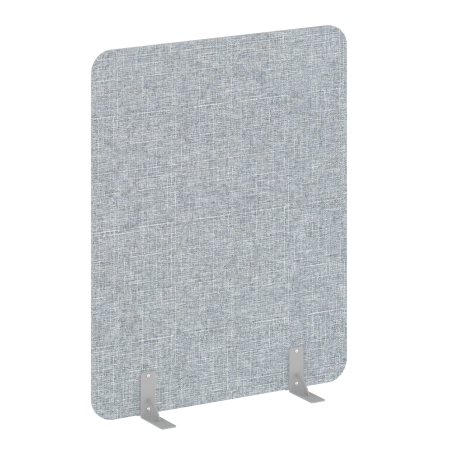 Перегородки на металлических опорах на фетровых подпятниках AP.F-120-150 Romeo 13/Серый металл