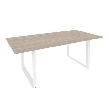 Стол переговорный на О-образном м/к O.MO-PRG-19 Дуб аттик/Белый металл 1980*980*750